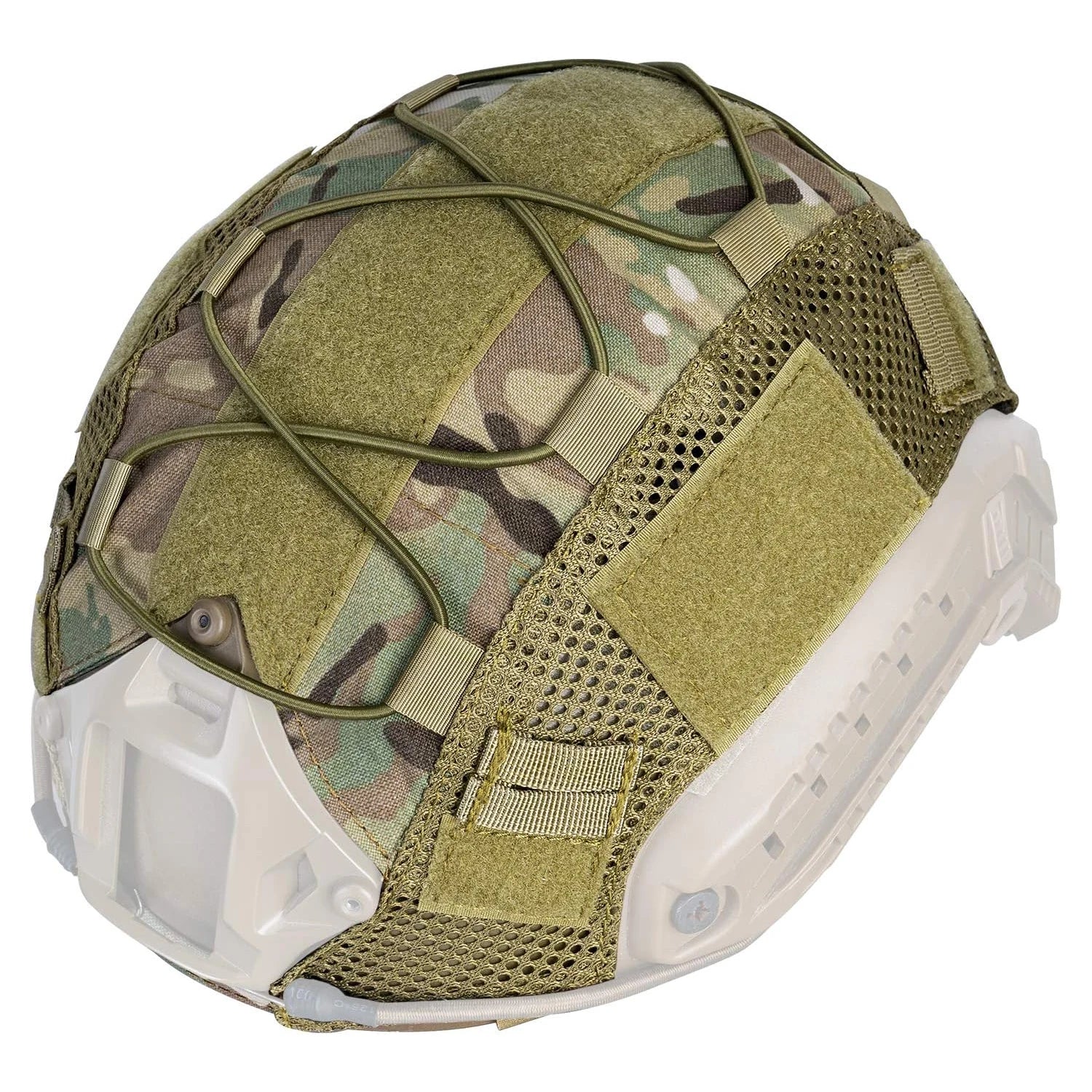 Capa Tática para Capacete FAST High-Cut Multicam – Leve, Ajustável e Respirável para Airsoft e Paintball