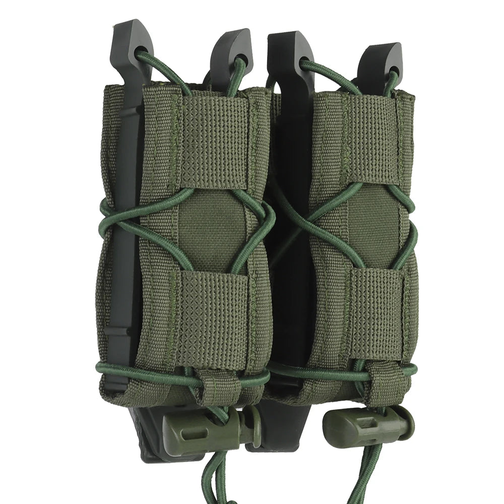 Porta Magazine Tático MOLLE Duplo – Pouch Universal 9mm / .45 para Airsoft