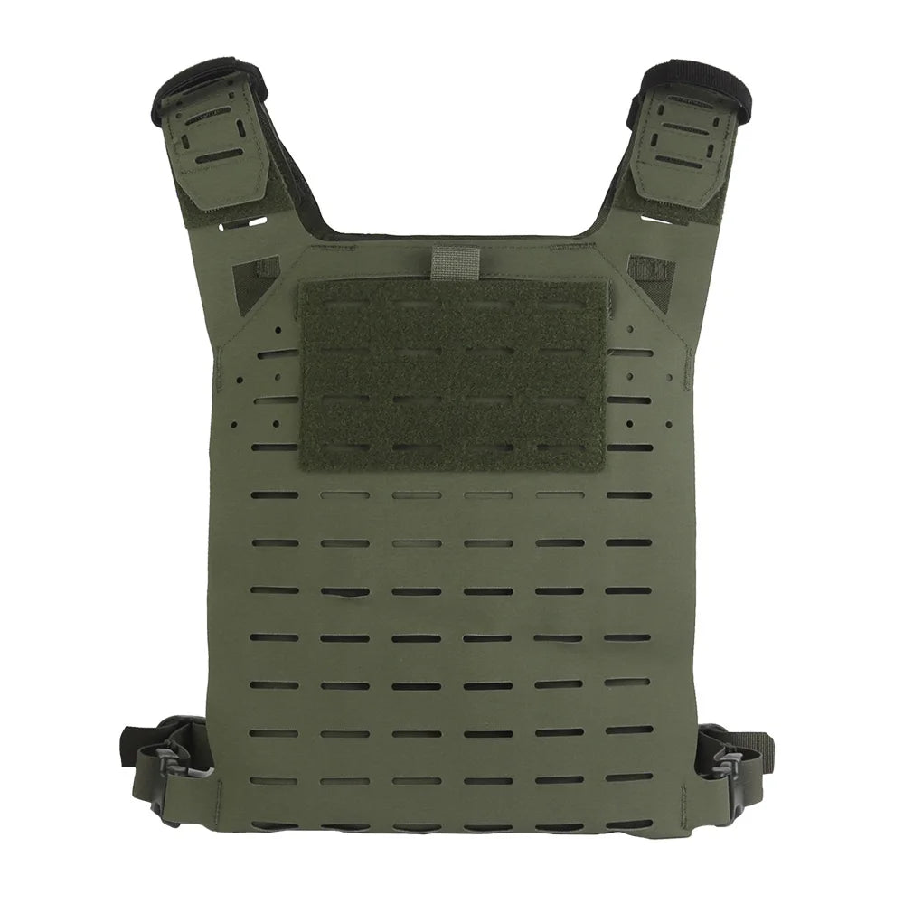 Colete Tático MOLLE SF V2 Leve – Plate Carrier Ajustável para Airsoft e Paintball
