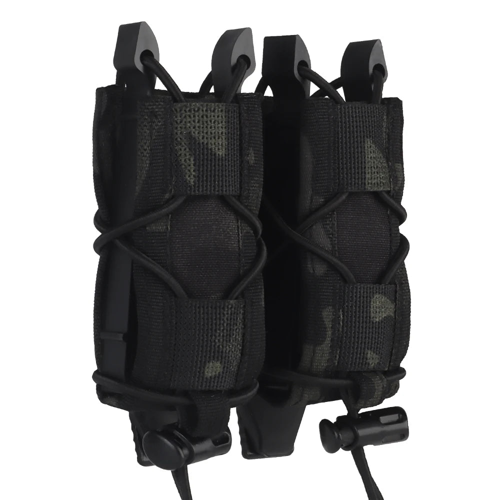 Porta Magazine Tático MOLLE Duplo – Pouch Universal 9mm / .45 para Airsoft