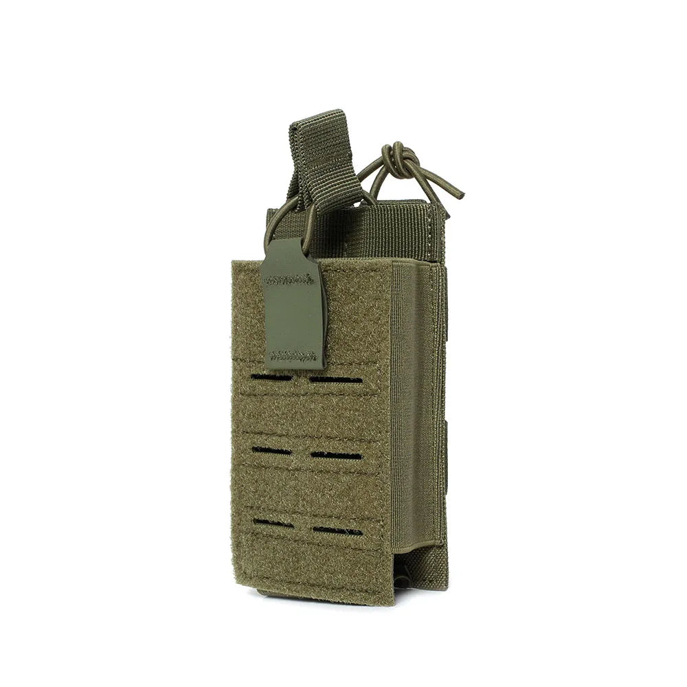 Porta Magazine Tático MOLLE 5.56 Universal – Pouch Elástico para Airsoft e Rádio