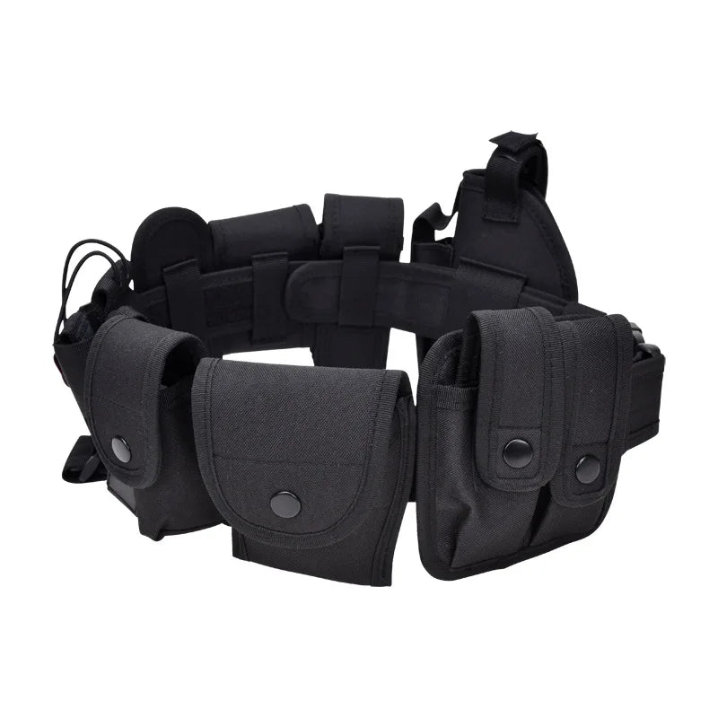 Cinto Tático Modular 10 em 1 Cordura 1680D – Duty Belt Profissional para Airsoft, Operações e CQB