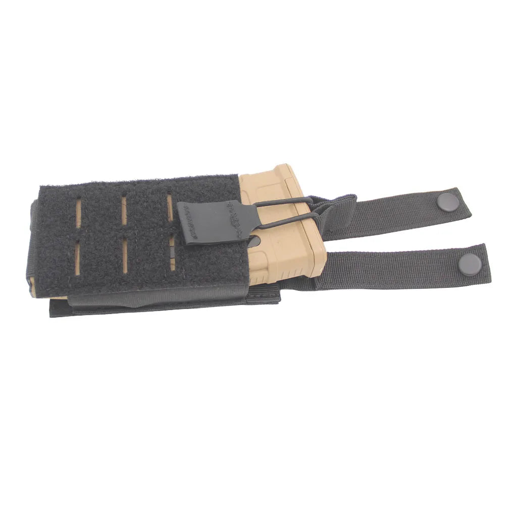 Porta Magazine Tático MOLLE 5.56 Universal – Pouch Elástico para Airsoft e Rádio