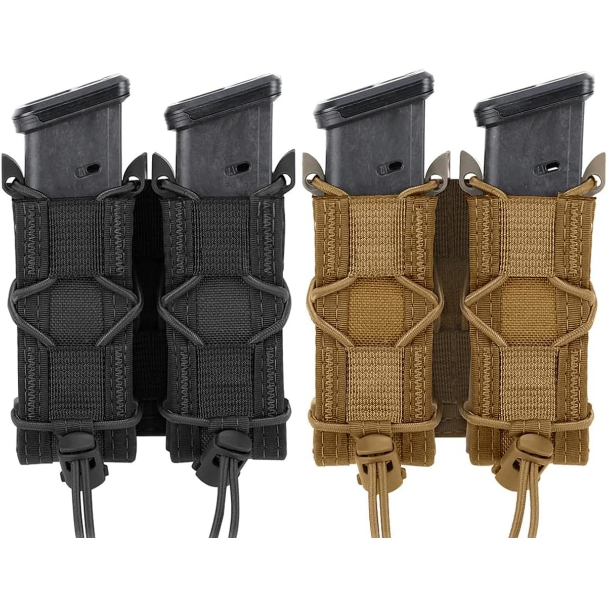 Porta Magazine Tático MOLLE Duplo – Pouch Universal 9mm / .45 para Airsoft