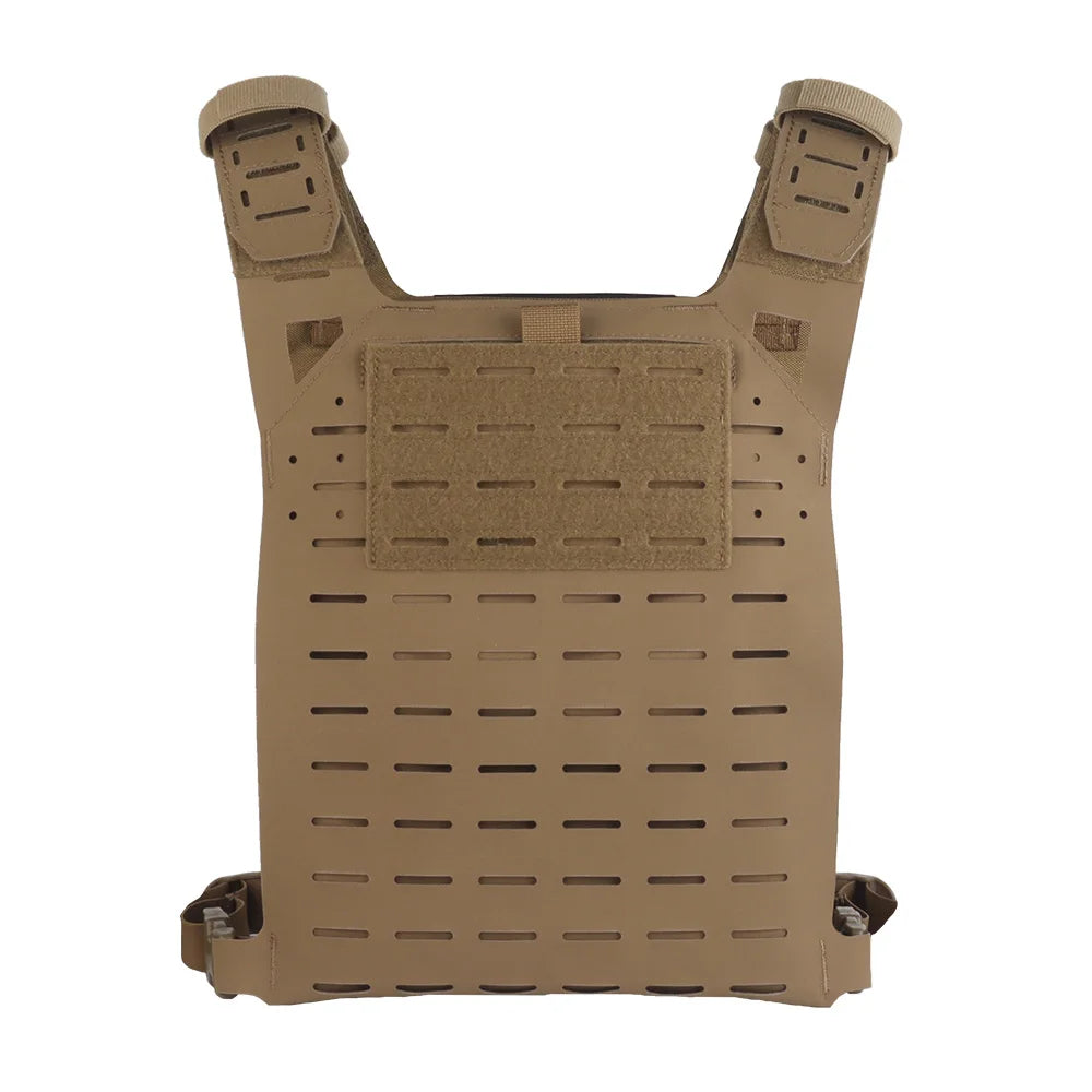 Colete Tático MOLLE SF V2 Leve – Plate Carrier Ajustável para Airsoft e Paintball