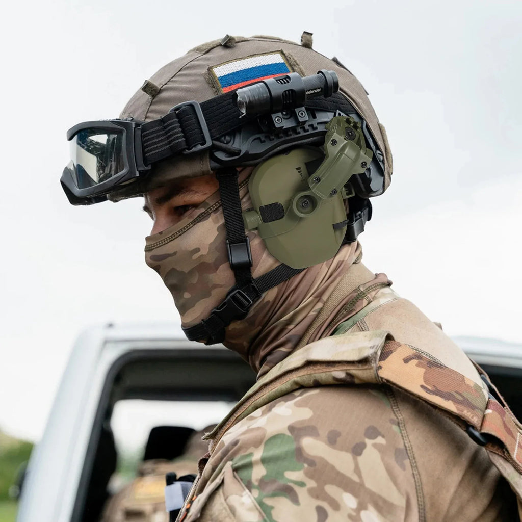 Protetor Auditivo Eletrônico Tático ANR – Amplificação Ambiental para Airsoft