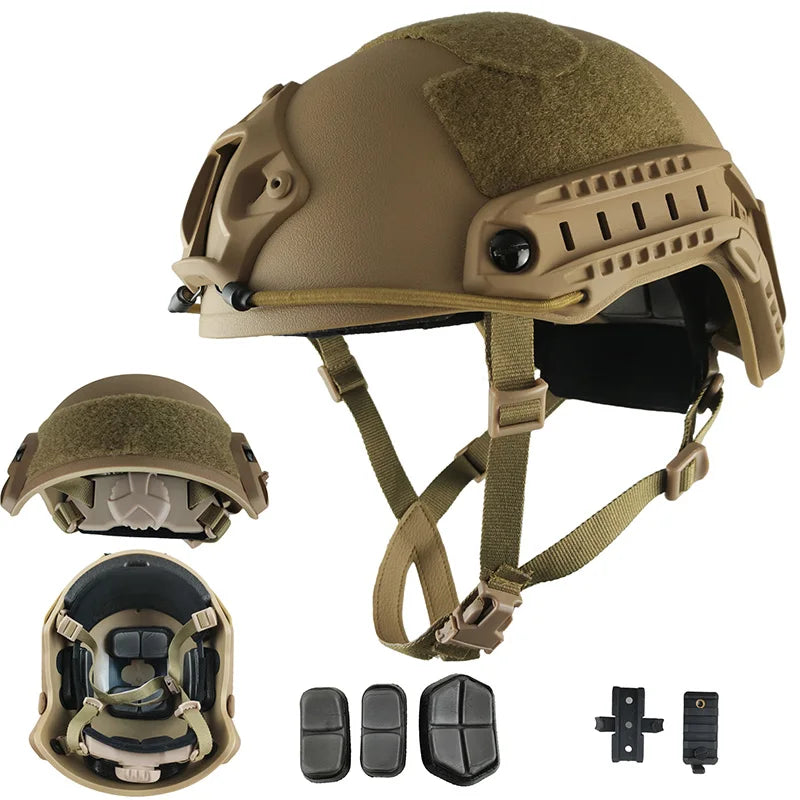 CAPACETE TÁTICO FAST ABS – SUSPENSÃO 4 PONTOS | AIRSOFT, CS E OPERAÇÕES TÁTICAS