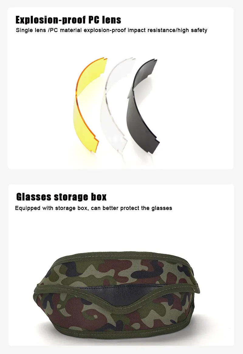 Óculos Táticos Airsoft UV400 Antivento | Proteção Contra Poeira e Impacto Leve para Jogos e Outdoor