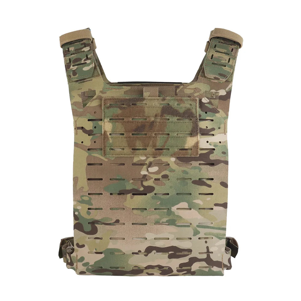 Colete Tático MOLLE SF V2 Leve – Plate Carrier Ajustável para Airsoft e Paintball