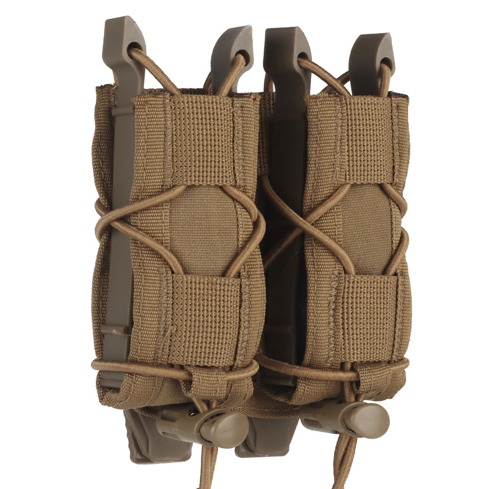 Porta Magazine Tático MOLLE Duplo – Pouch Universal 9mm / .45 para Airsoft