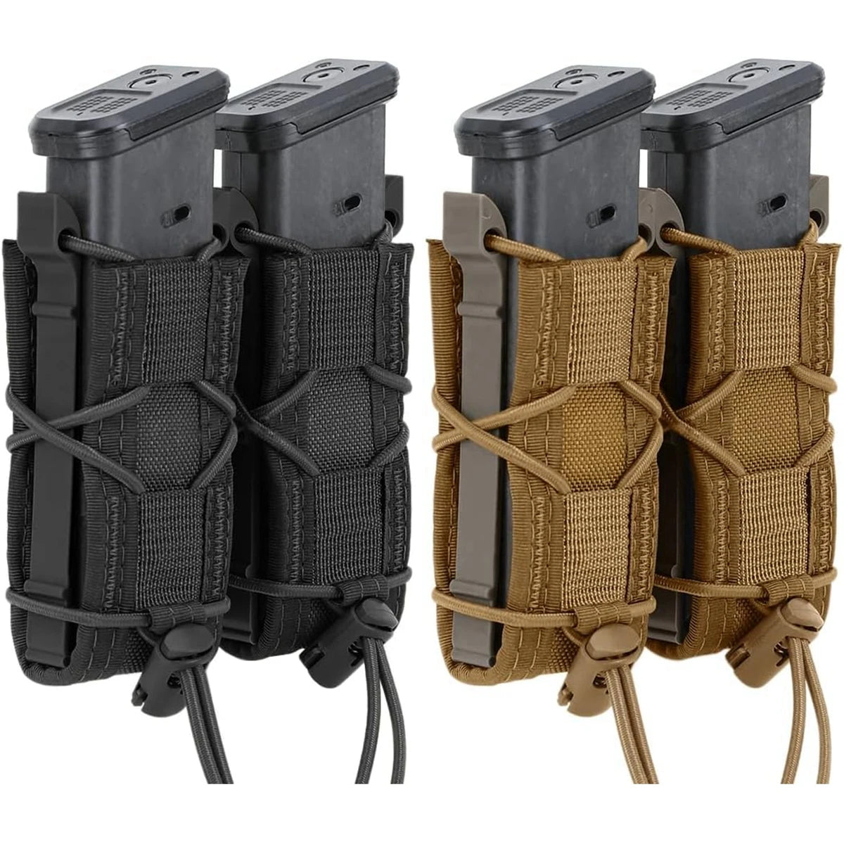 Porta Magazine Tático MOLLE Duplo – Pouch Universal 9mm / .45 para Airsoft