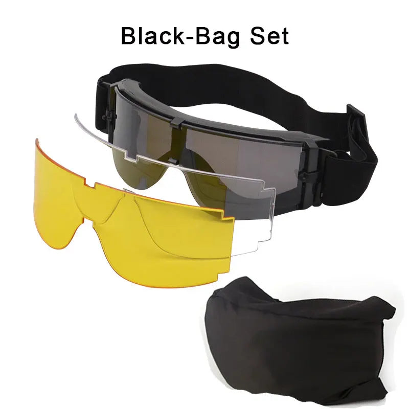 Óculos Táticos Airsoft UV400 Antivento | Proteção Contra Poeira e Impacto Leve para Jogos e Outdoor